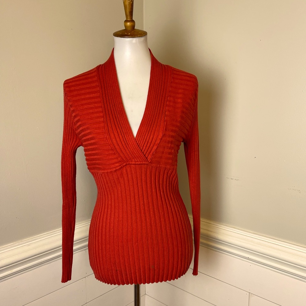 United States Sweaters Cinnamon Ribbed Knit Sweater L FREE SHIP
